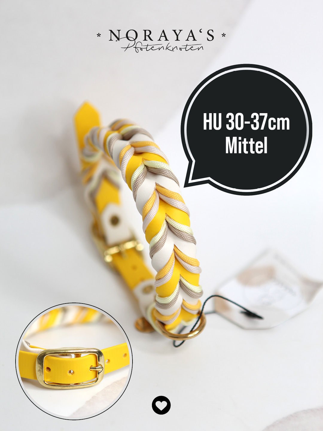 Biothane Halsband I geflochten I mittel