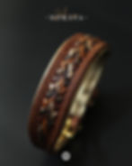 Volllederhalsband mit Känguruflechtung