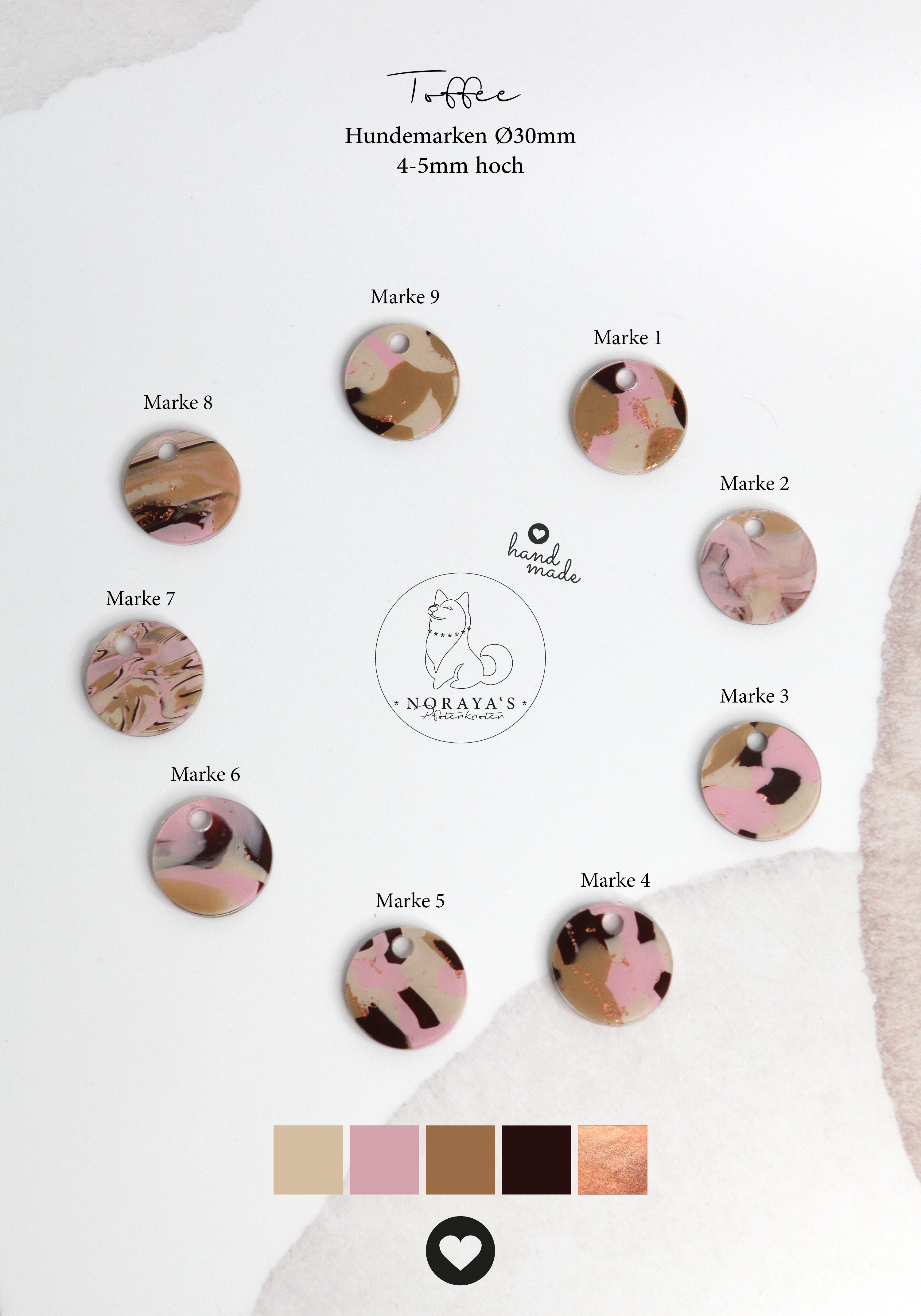 Toffee - Hundemarke Ø30mm -