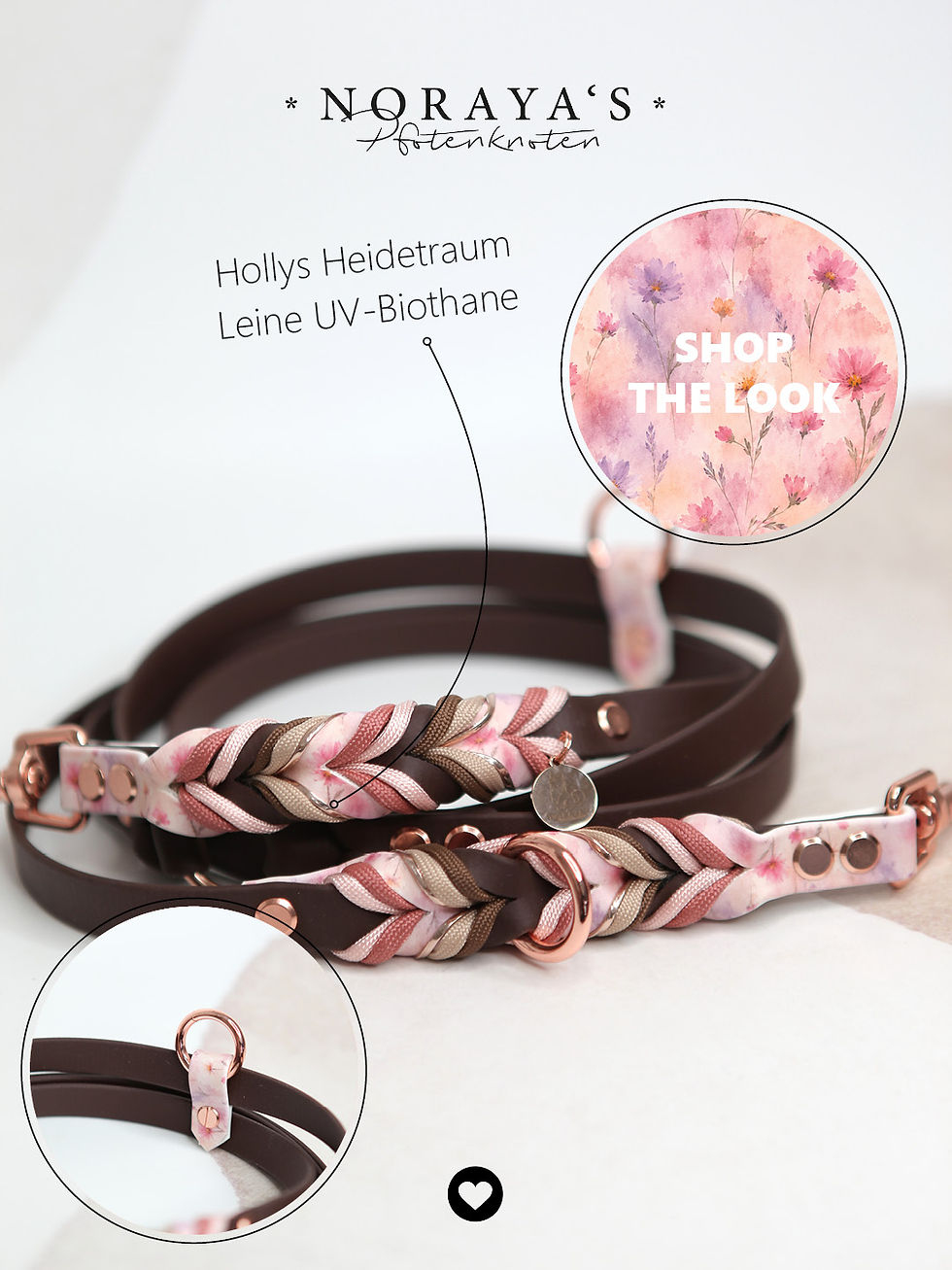 Hollys Heidetraum - Leine UV-Biothane geflochten