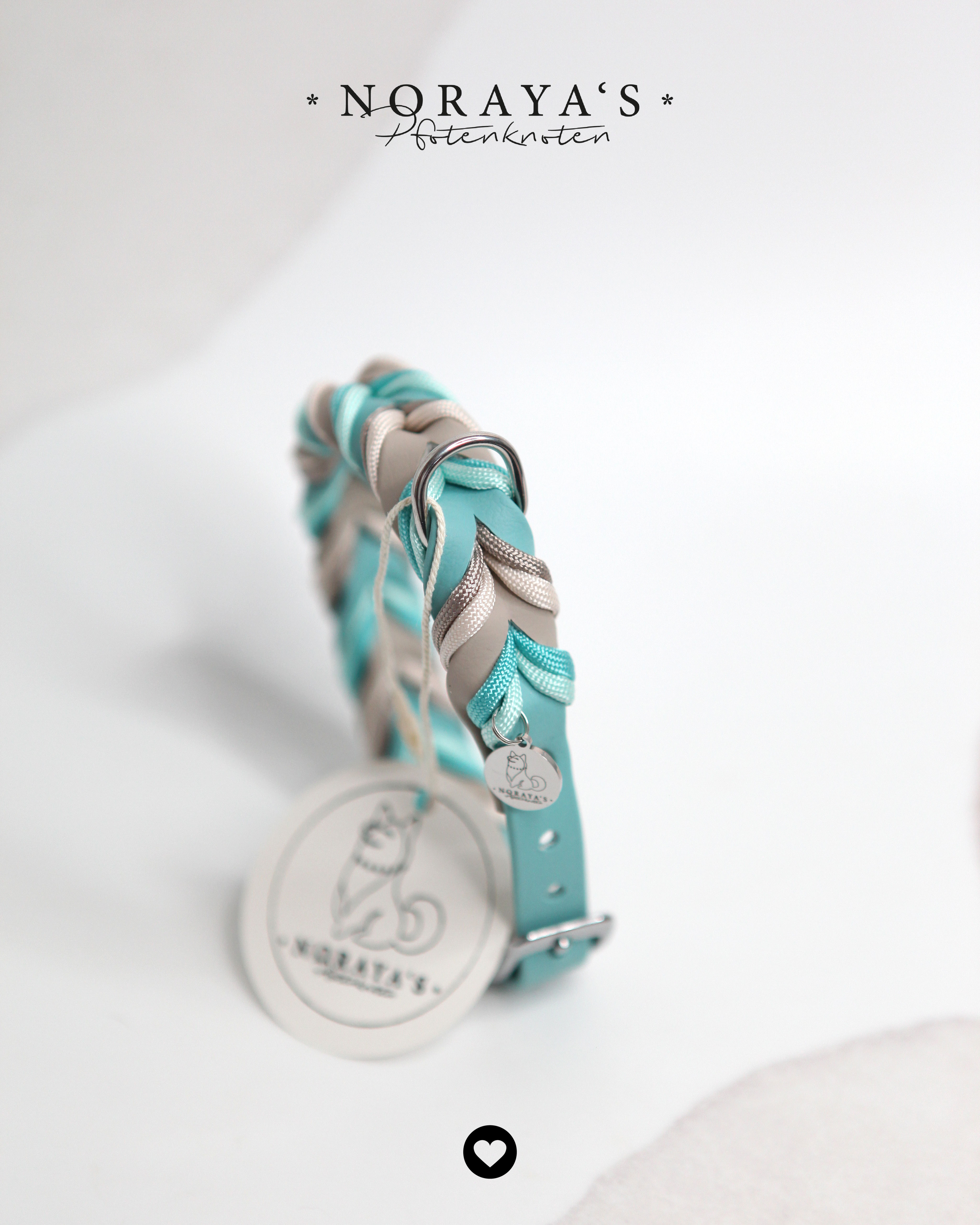 Sofortkauf - Biothane-Halsband, geflochten