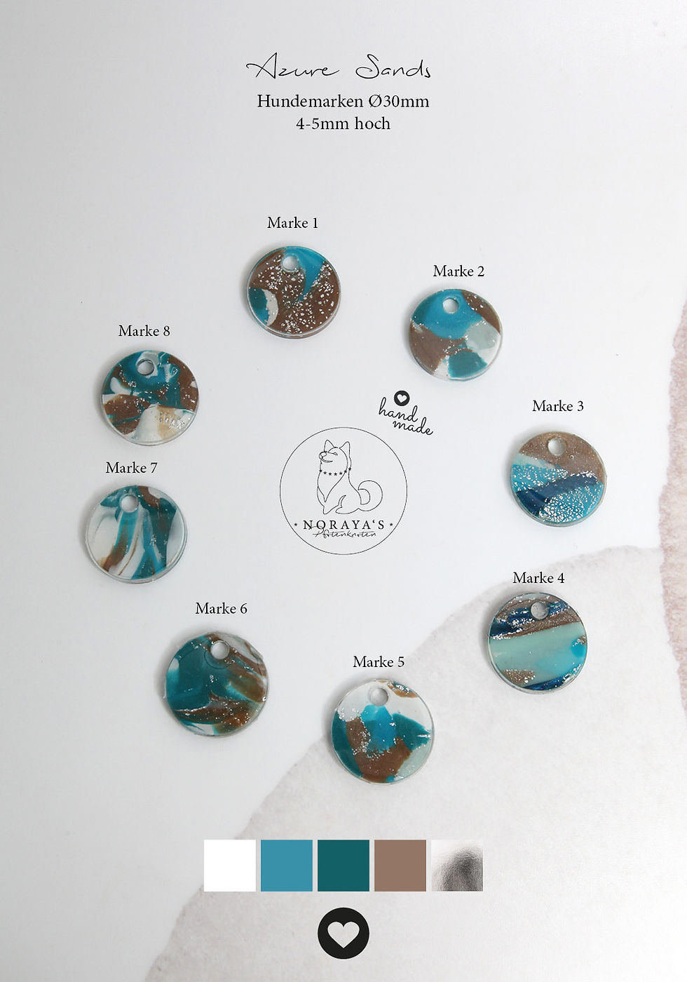 Azure Sands - Hundemarke