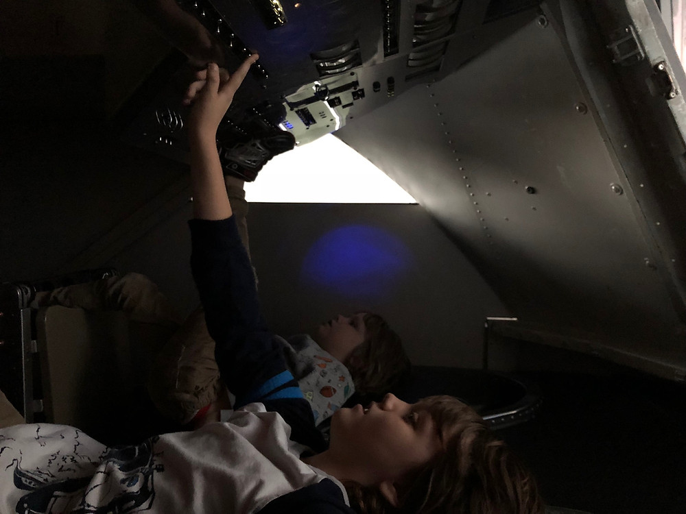 Liam and Max Prepare for Take-Off