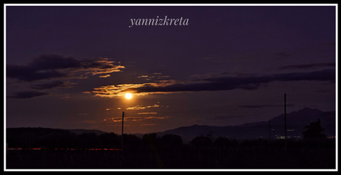 Evening views of Crete, Greece