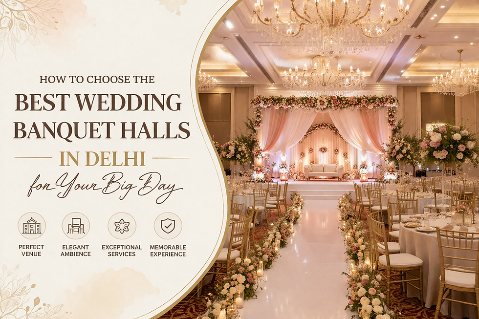 How to Choose the Best Wedding Banquet Halls in Delhi for Your Big Day
