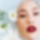 woman's face hydrated