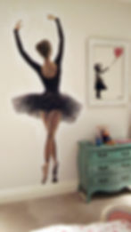 Ballerina Mural children's bedroom