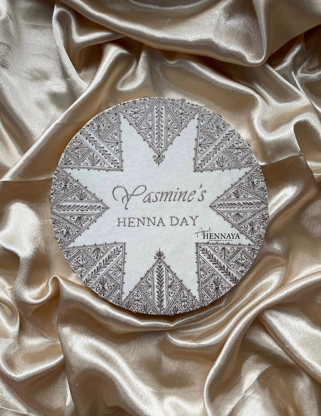 Bendir blanc dorée pâle HENNA DAY 