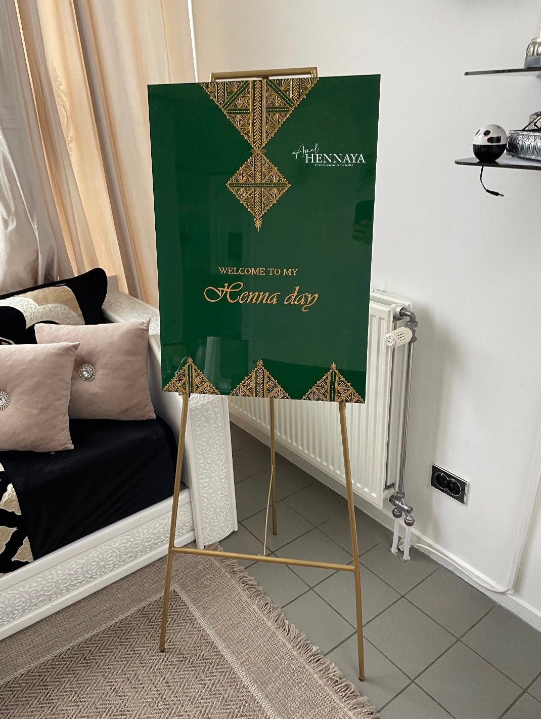 « Welcome to my HENNA DAY » modèle fassi