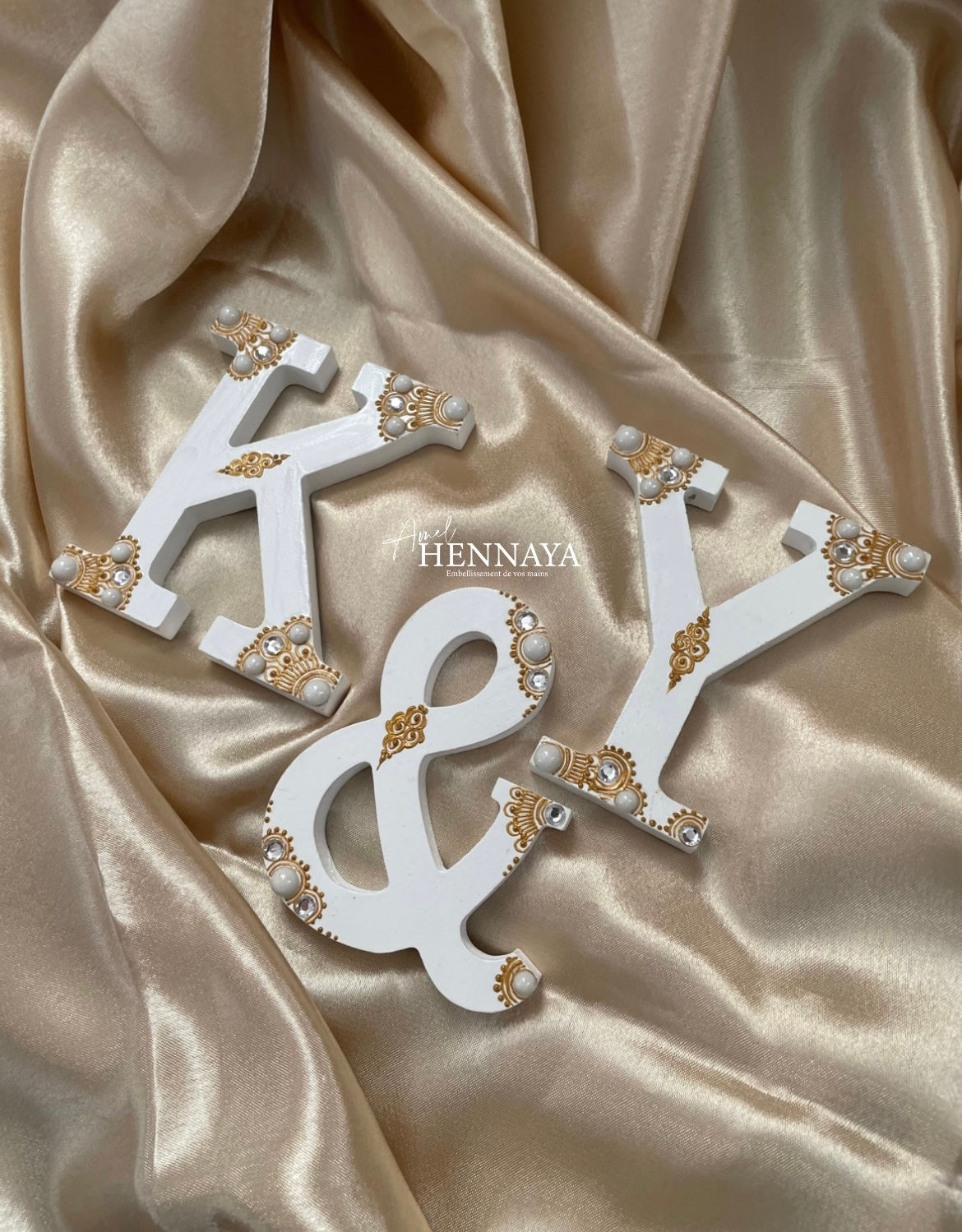 Lettres Mehendi 3 pièces 