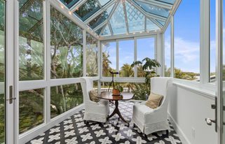 beautiful green house 