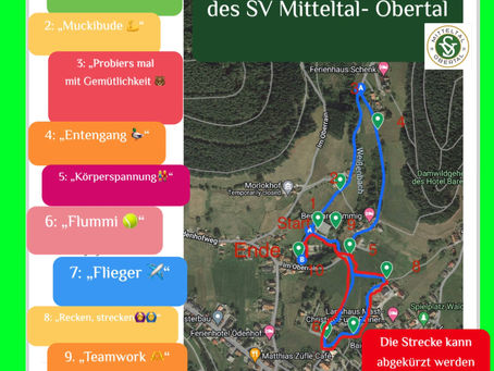 Startschuss für die Bewegungshaltestellen des SV Mitteltal-Obertal