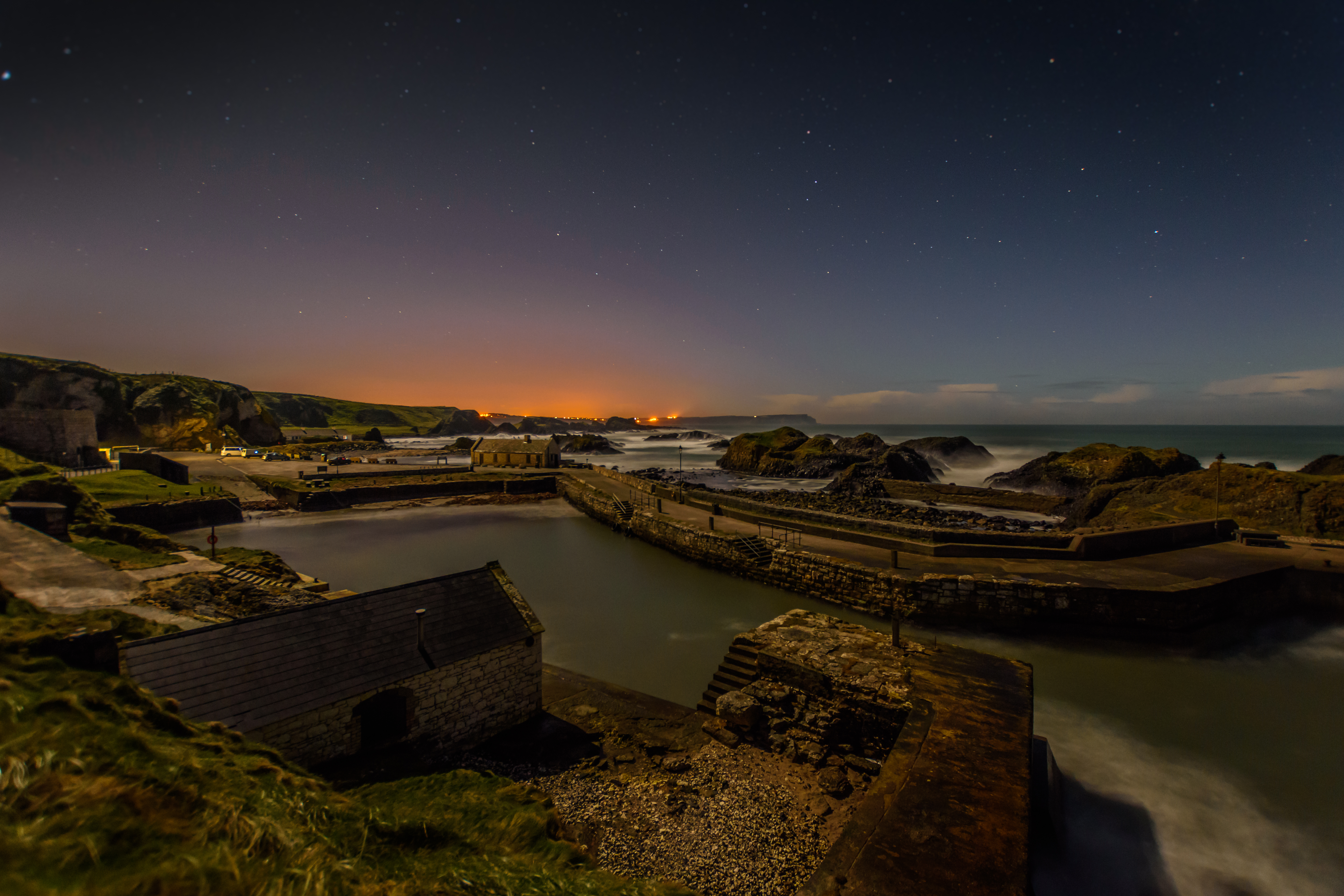 Ballintoy Harbour By Night - REF:15
