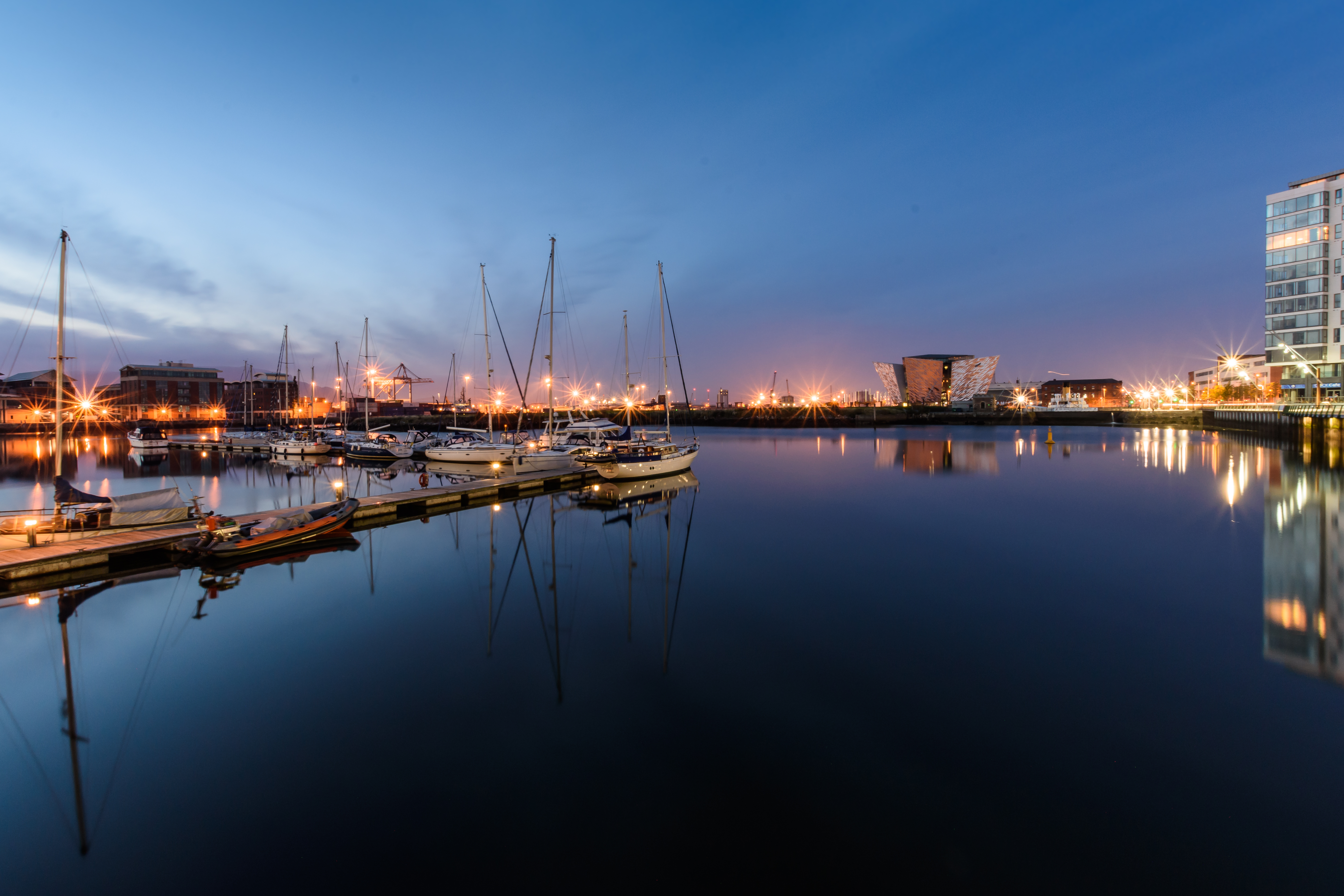 Nightfall Belfast Harbour - REF:50