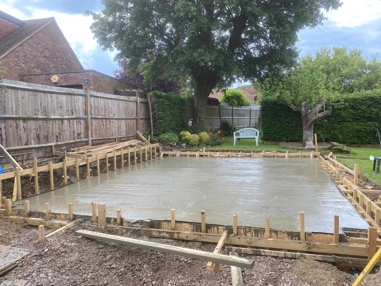 Concrete foundation stage by ShellCo Ltd