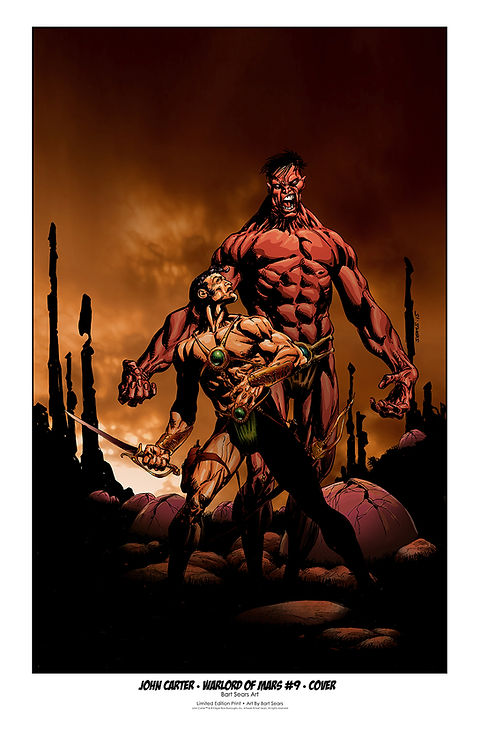 John Carter: Warlord of Mars #9 Cover Art Print | Bartsearsart