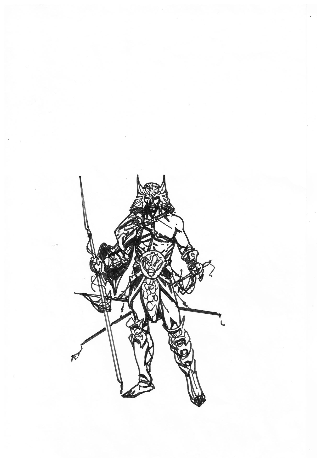 Warlord Concept Sketch- Travis Morgan