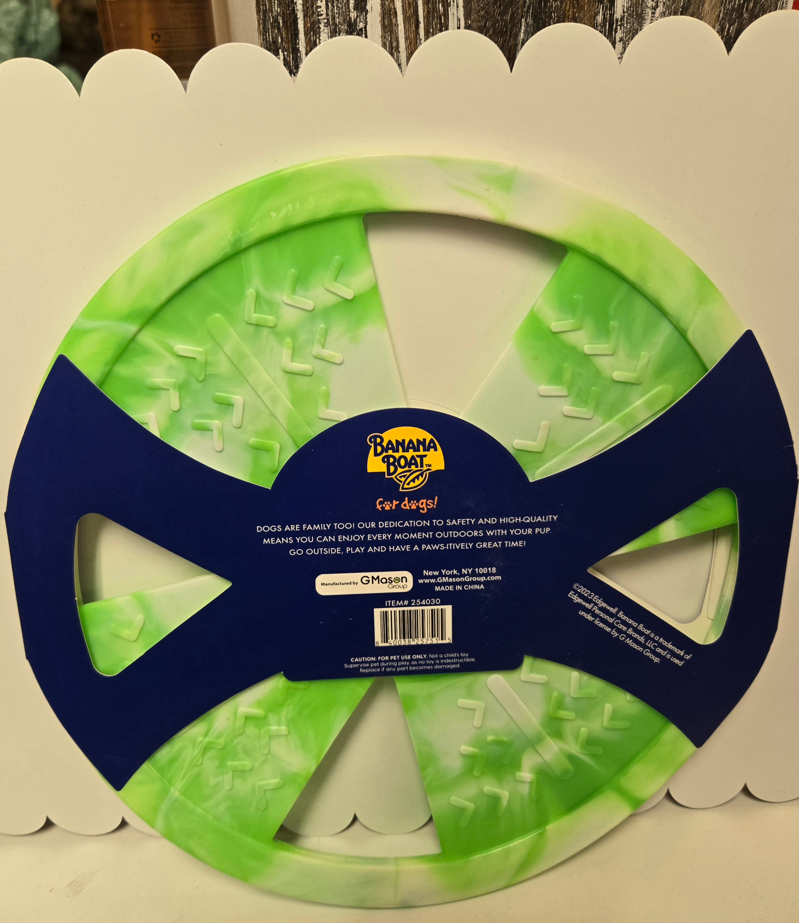 Banana Boat Floating Flying Disk for Dogs