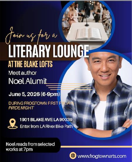 Literary Lounge with Noel Alumit For Frogtown First Fridays Pride Night