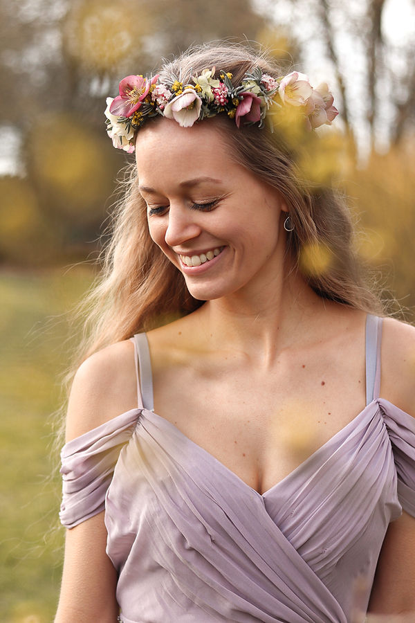 Floral Crown / Blumenkranz mit Helleborus, Foto: Maja Kruse