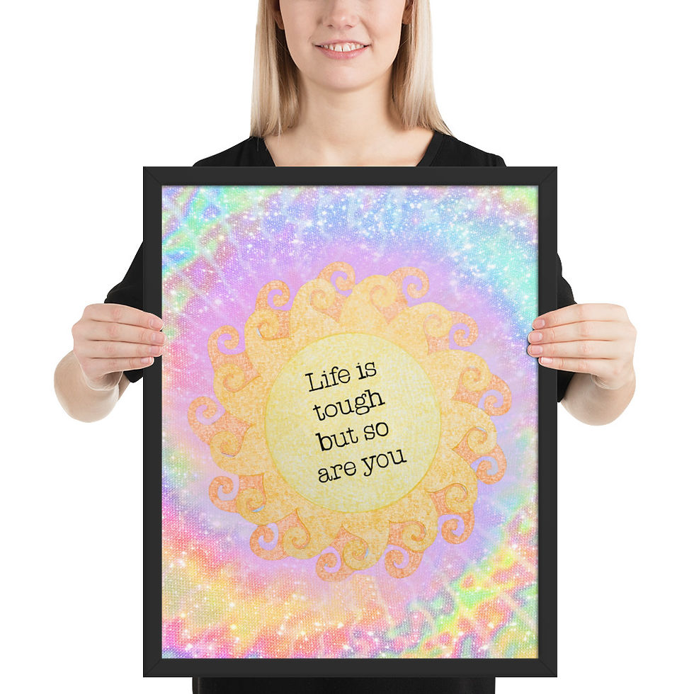 Thumbnail: Life is Tough Sun Framed Poster