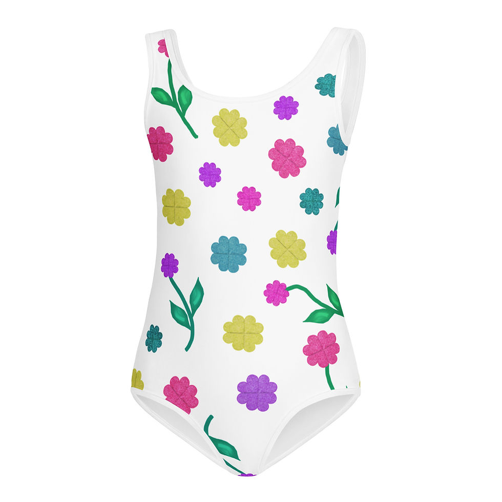 Thumbnail: Fabulous Flowers Kids Swimsuit