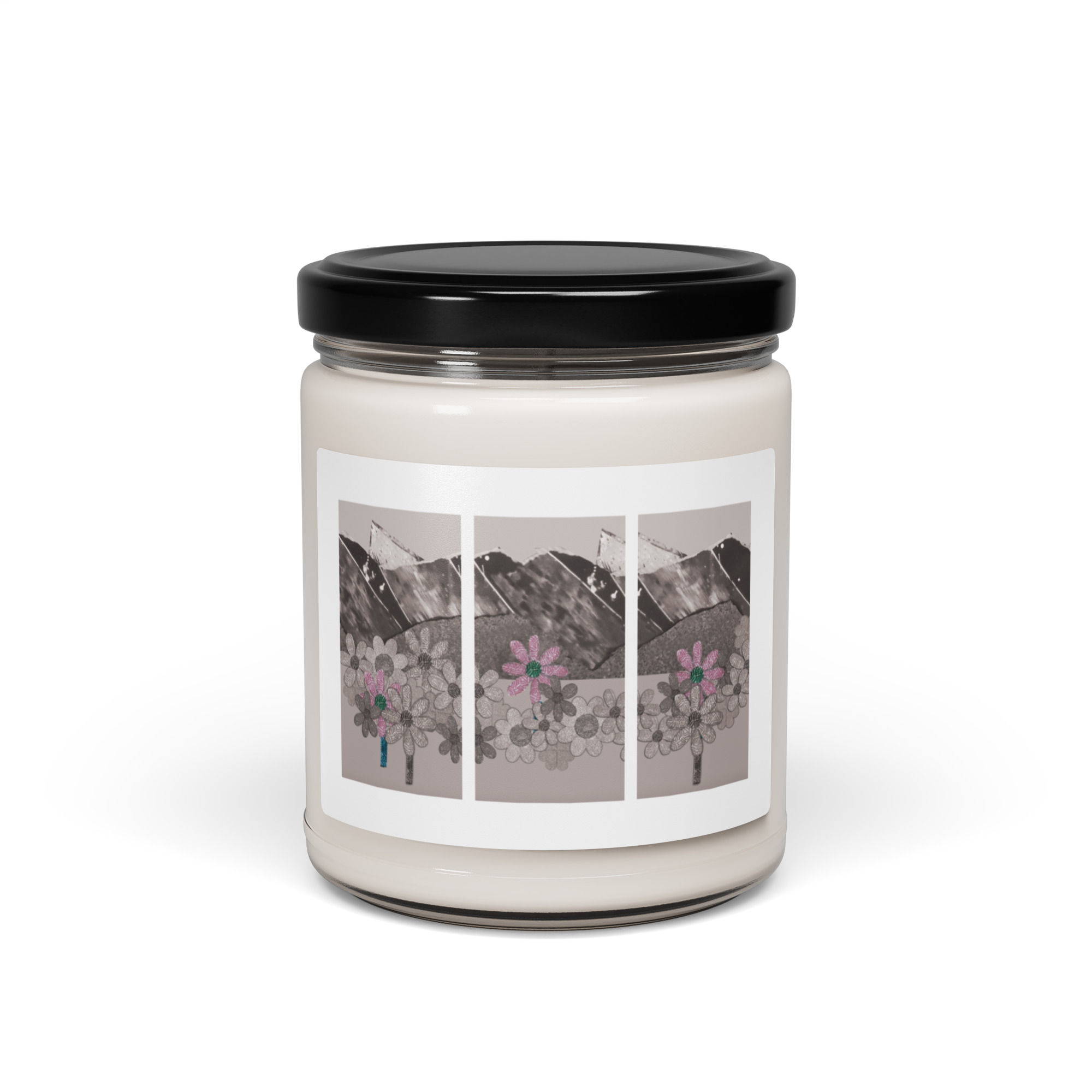 Floral Mountains Scented Soy Candle