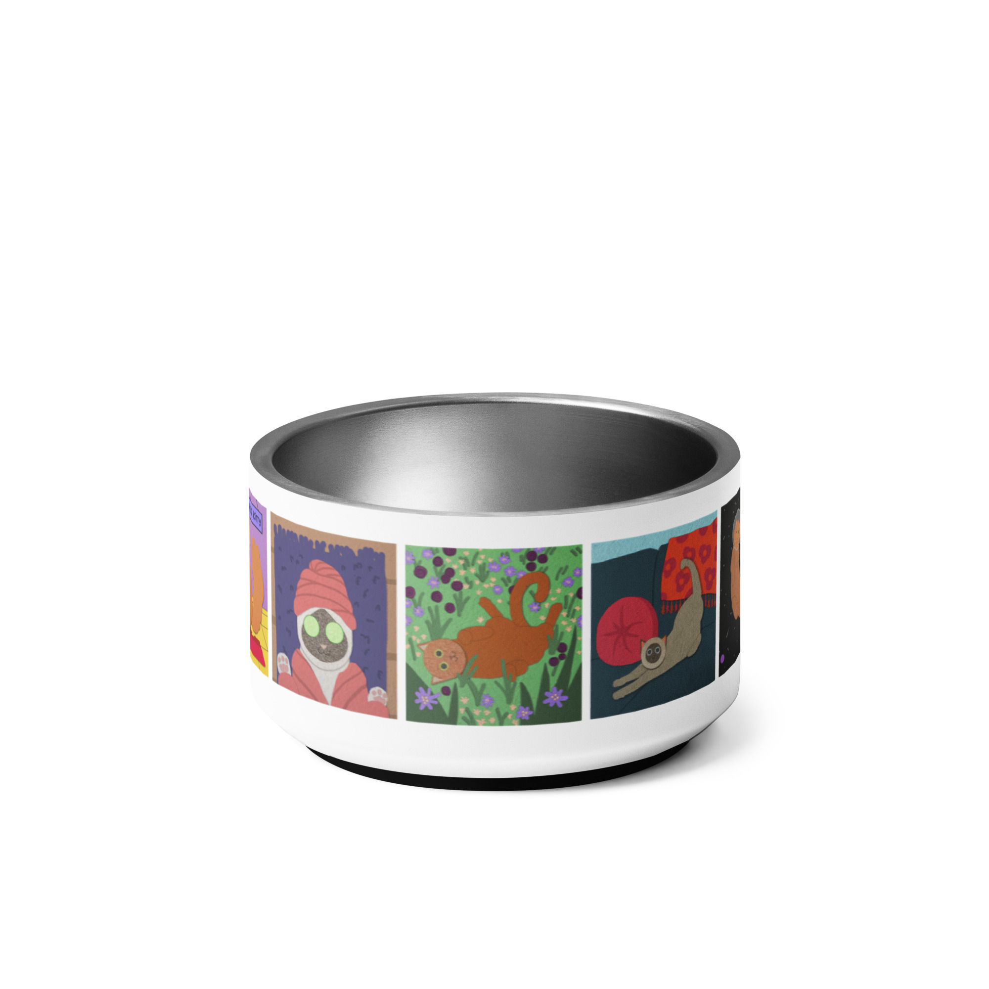 Cute Kitties Cat Food Bowl