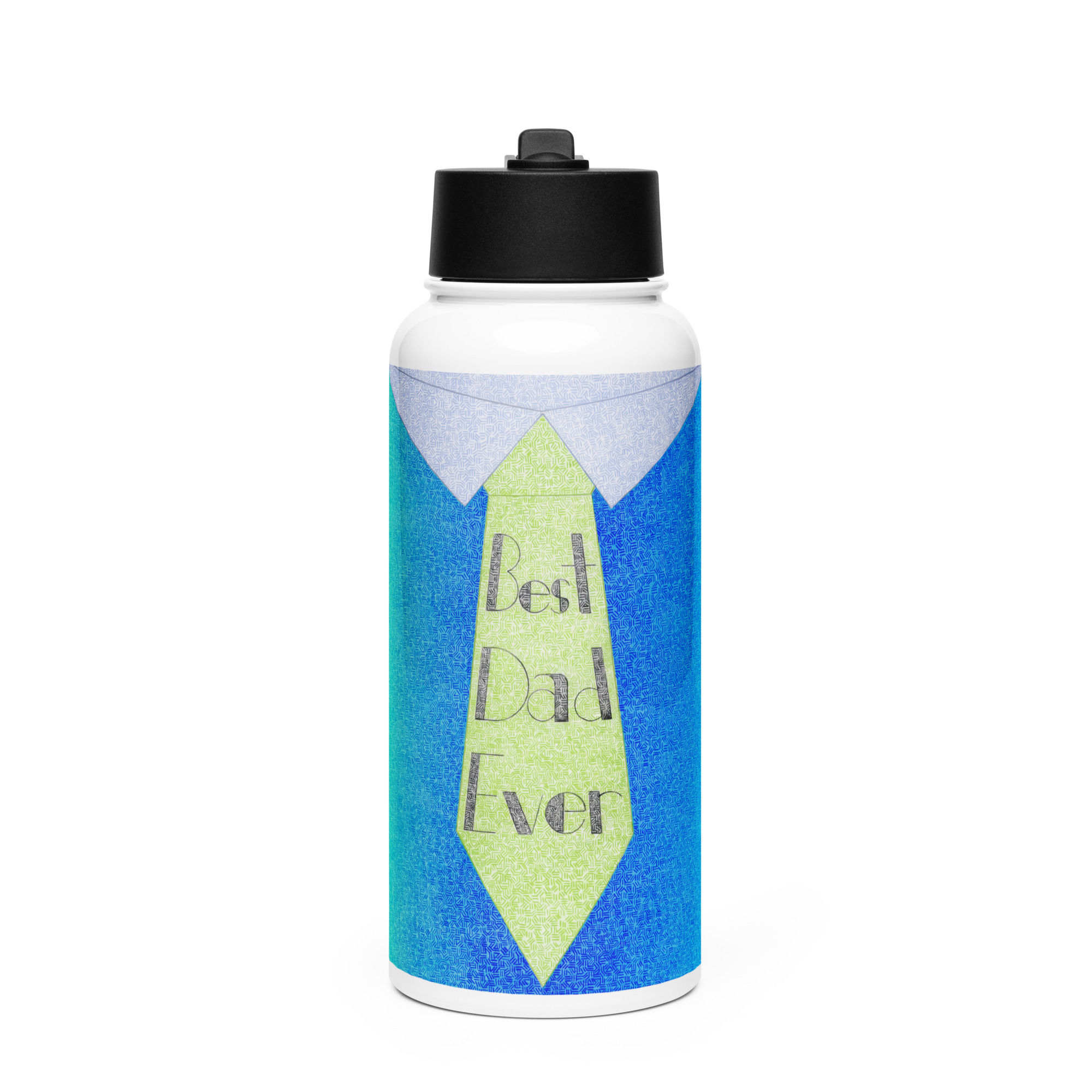 Aqua Dad Tie Stainless Steel Water Bottle
