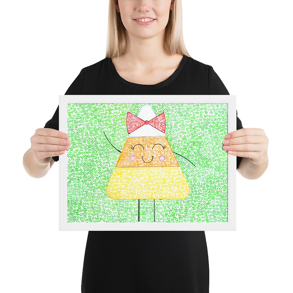 Thumbnail: Candy Corn Framed Poster