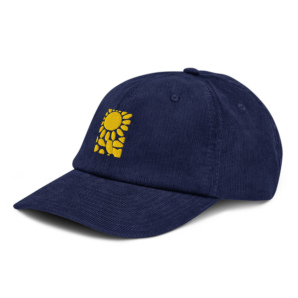 Thumbnail: Yellow Flower Corduroy Hat