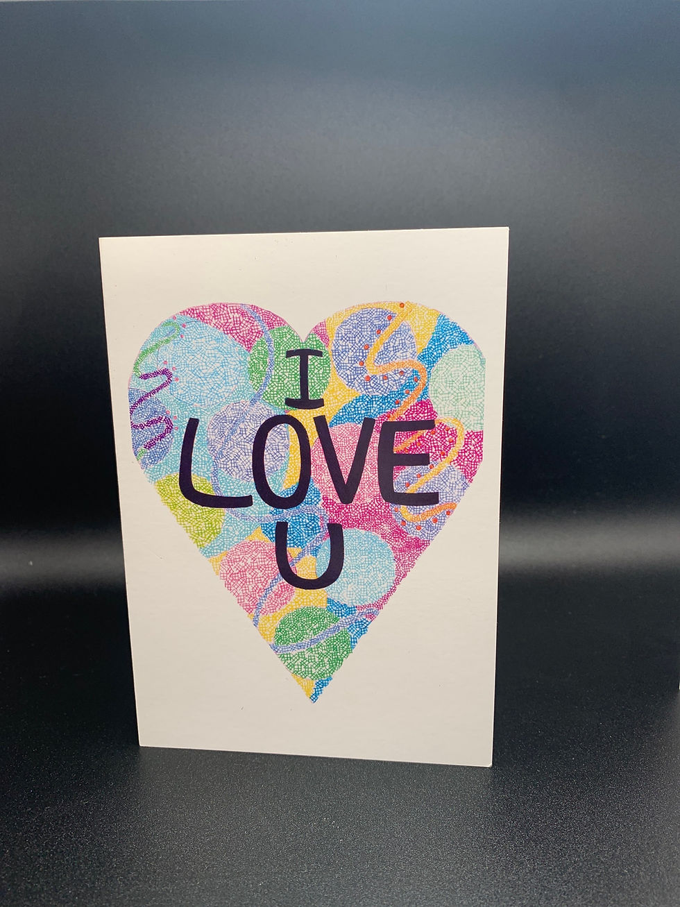 Thumbnail: I Love U Heart Card