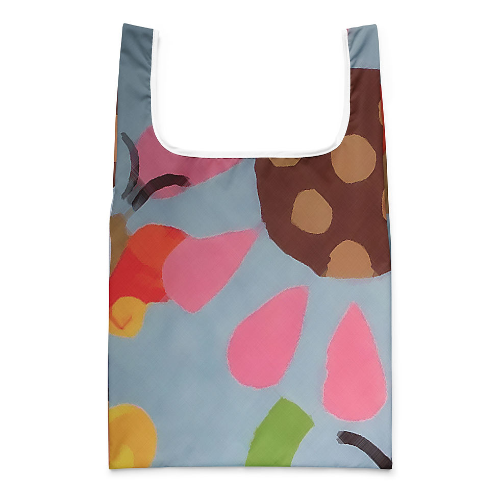 Thumbnail: Pink Flower Reusable Tote