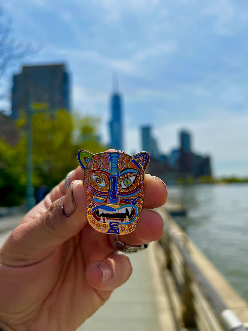 Miniatura: Pin Máscara de Tecuan.