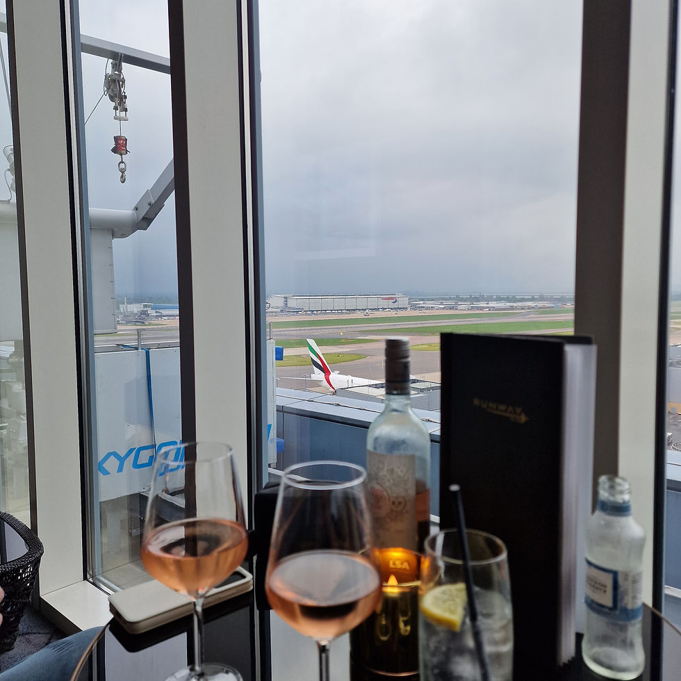 View from the Runway Bar at Hilton Garden Inn