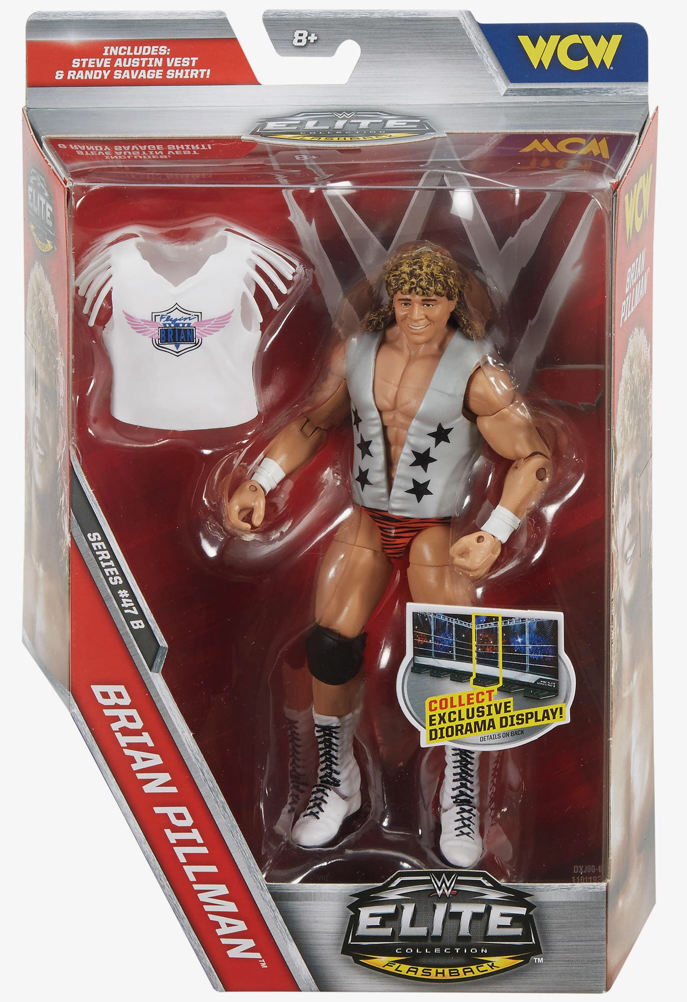 Brian Pillman WWE Mattel Elite Wrestling Figure