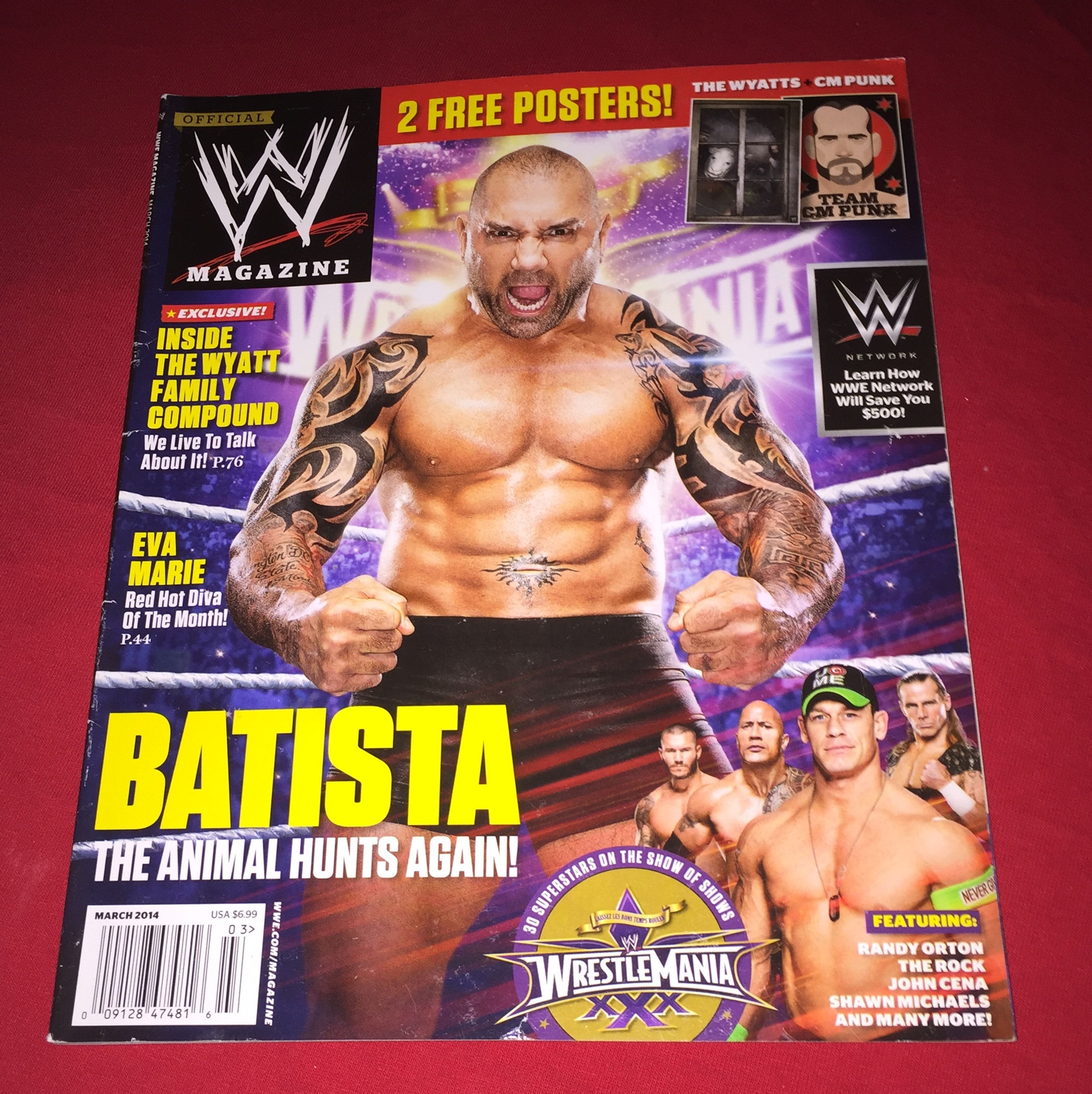 WWE Magazine March 2014 - Batista 