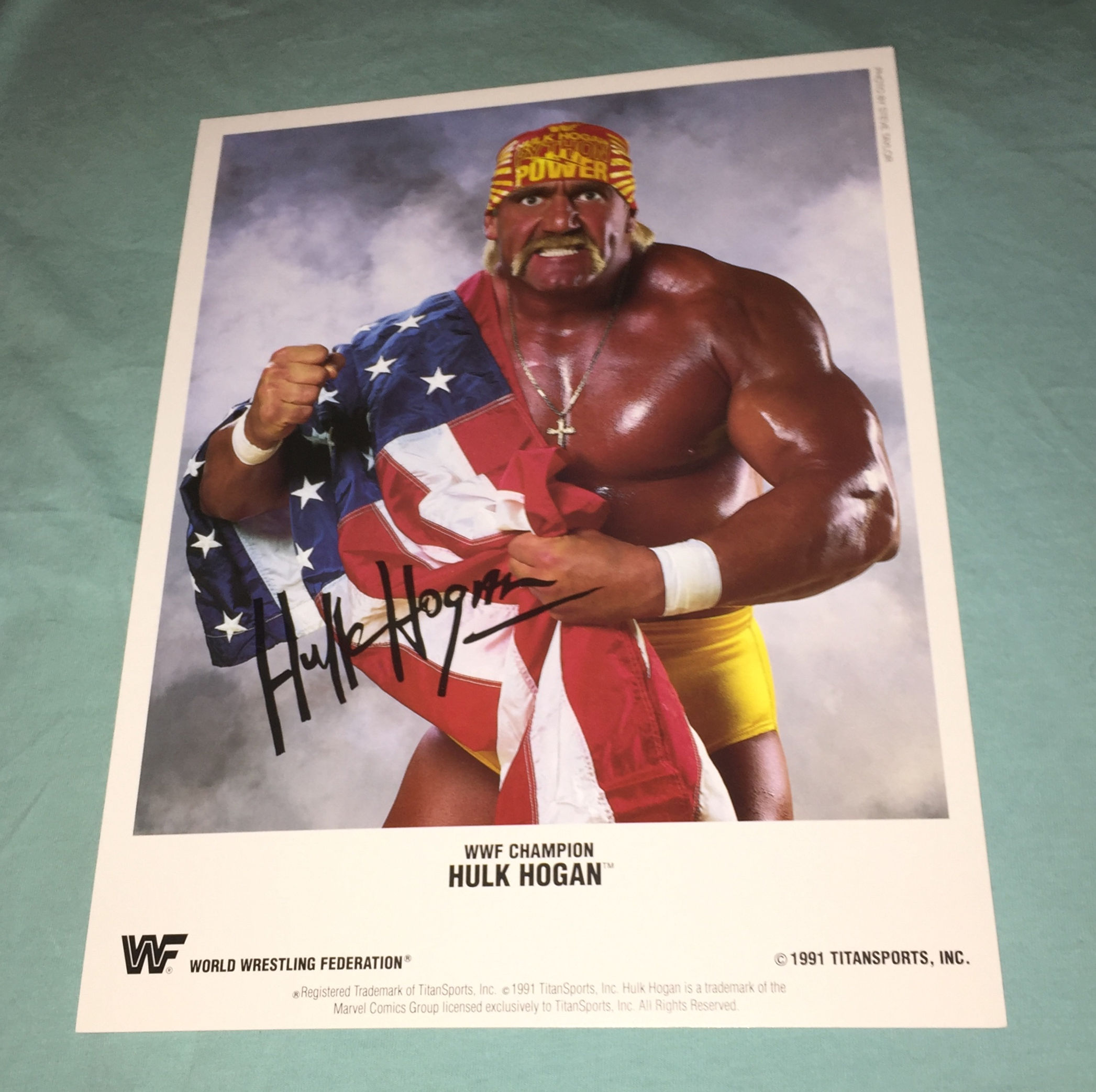 Hulk Hogan WWF/WWE Promo Photo (1991)