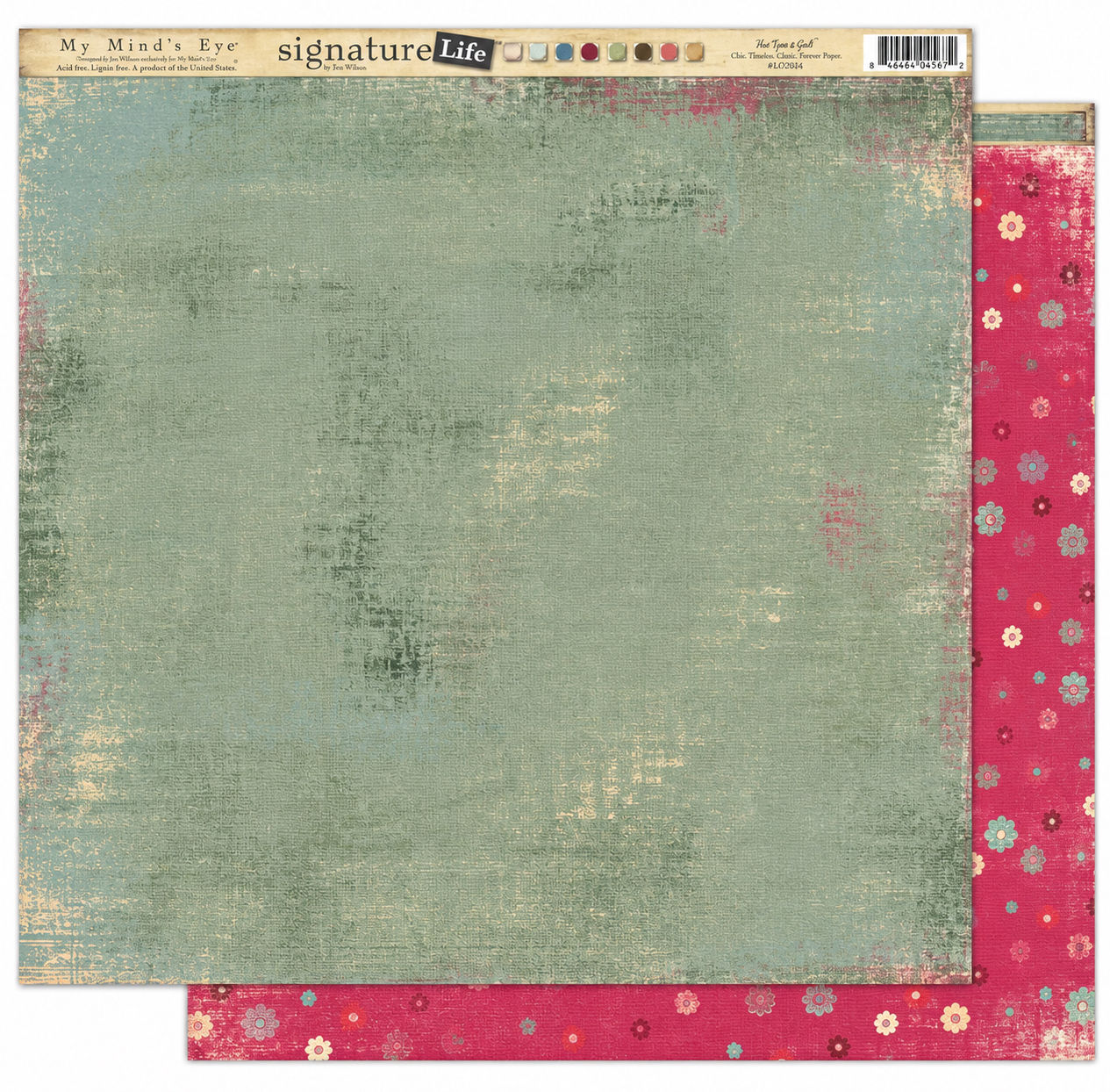 Chic Flower paper - Just a Girl Collection