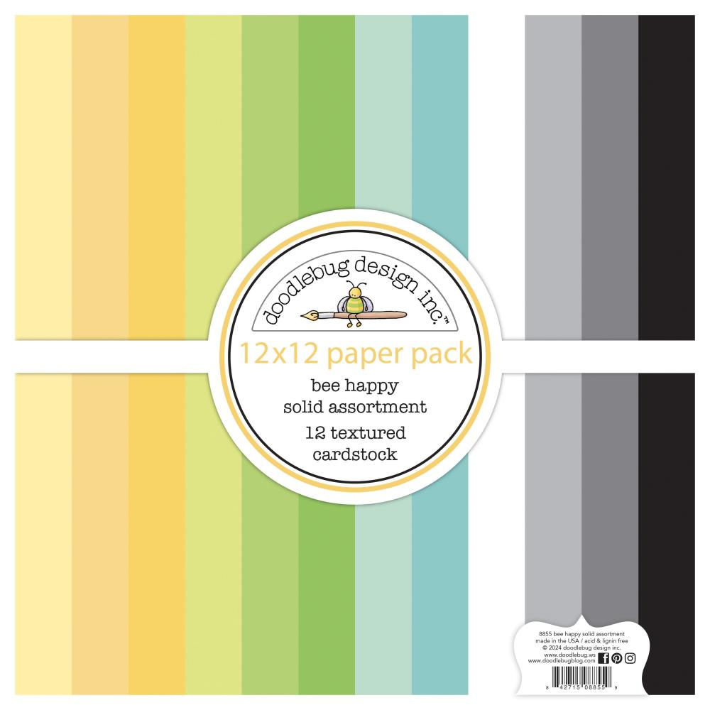 Bee Happy textured Cardstock