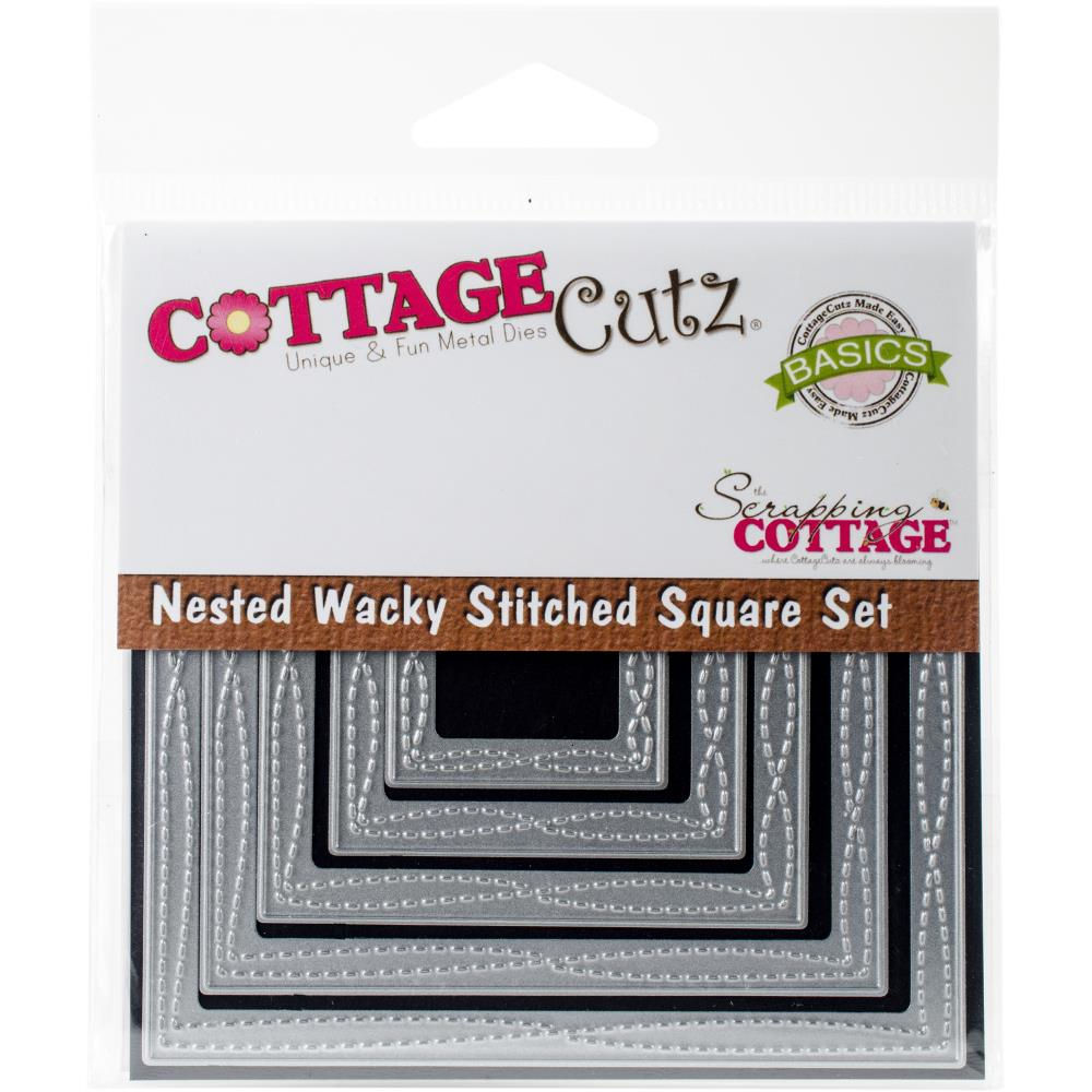 Nested Wacky Stitched Square Die