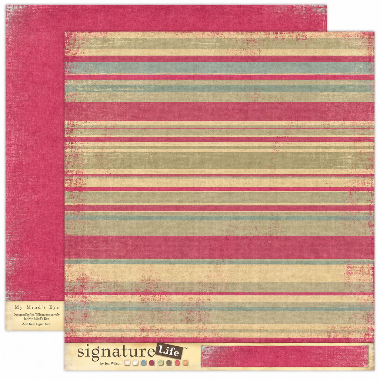 Darling Stripe paper - Just a Girl Collection