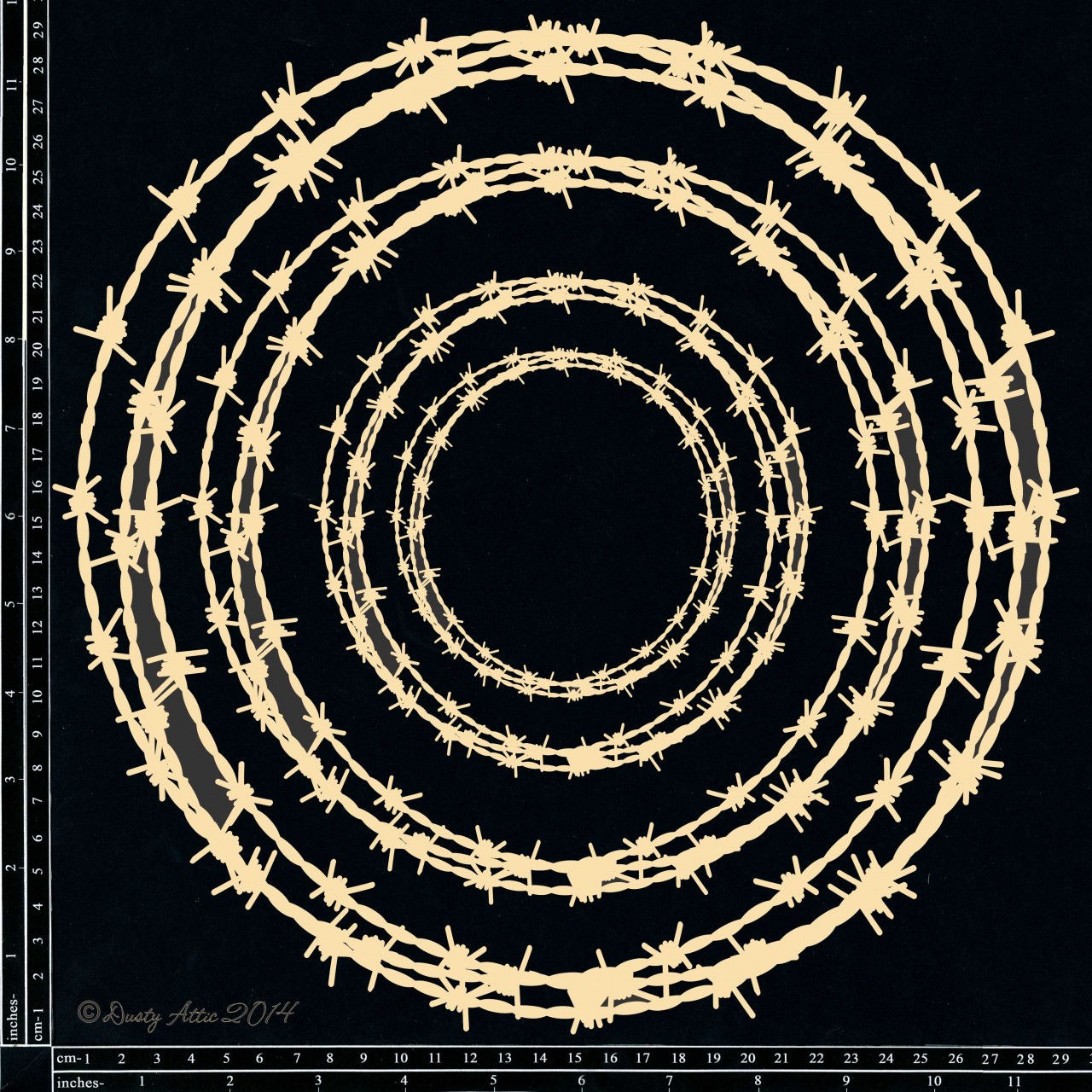 Dusty Attic- Barb Wire Frames