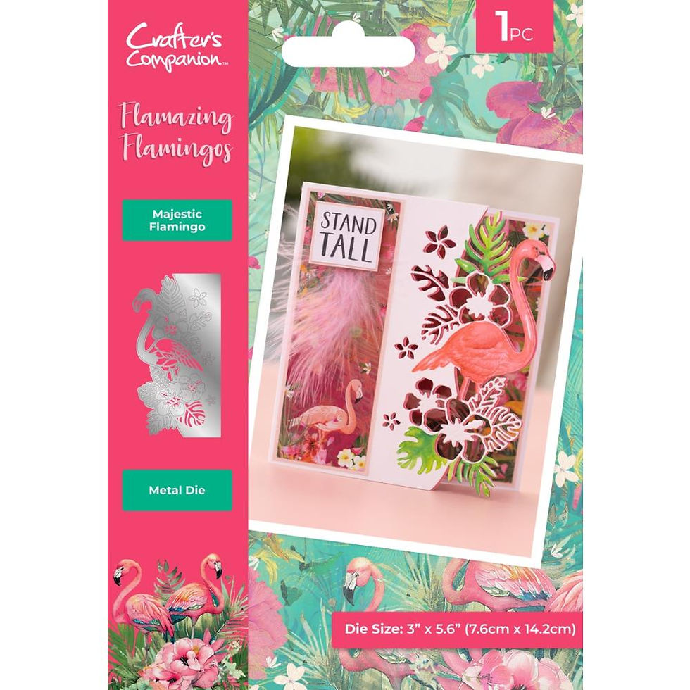 Thumbnail: Flamazing Flamingos metal die 