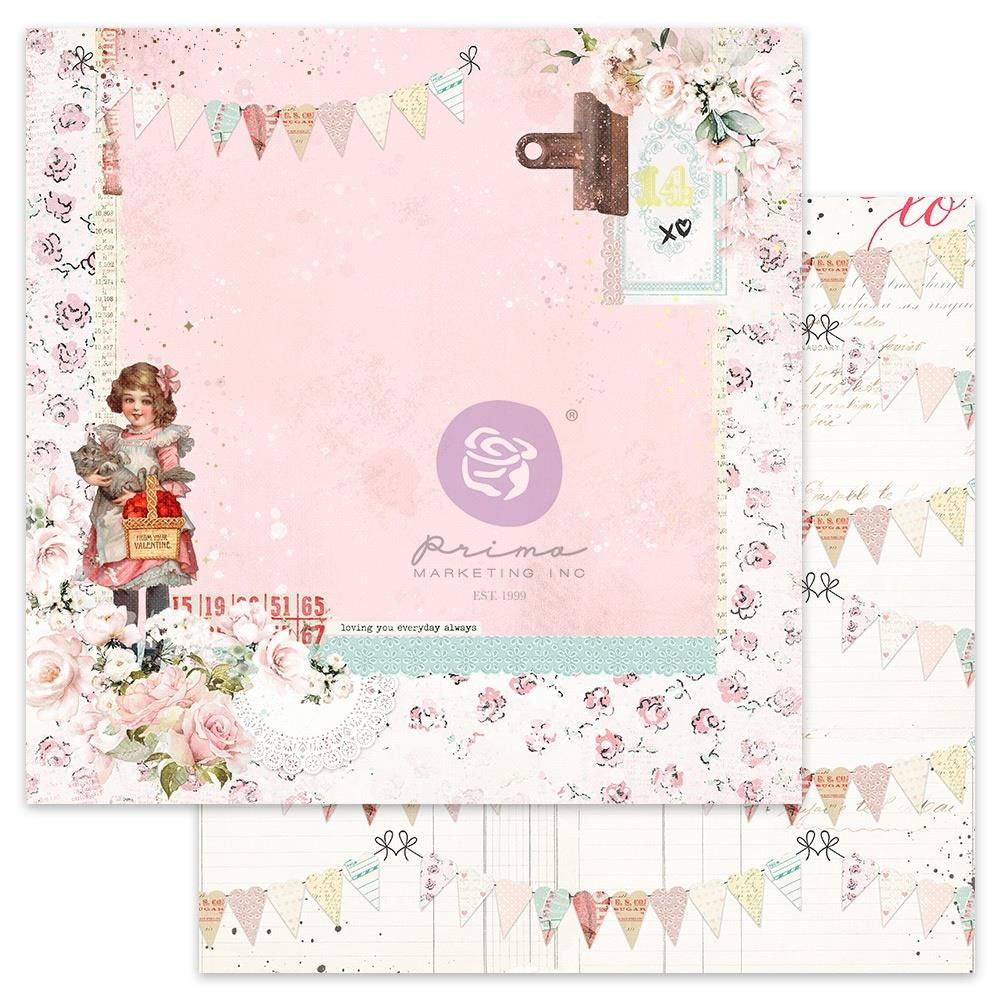 Valentine Bunting Paper - Love Notes Collection