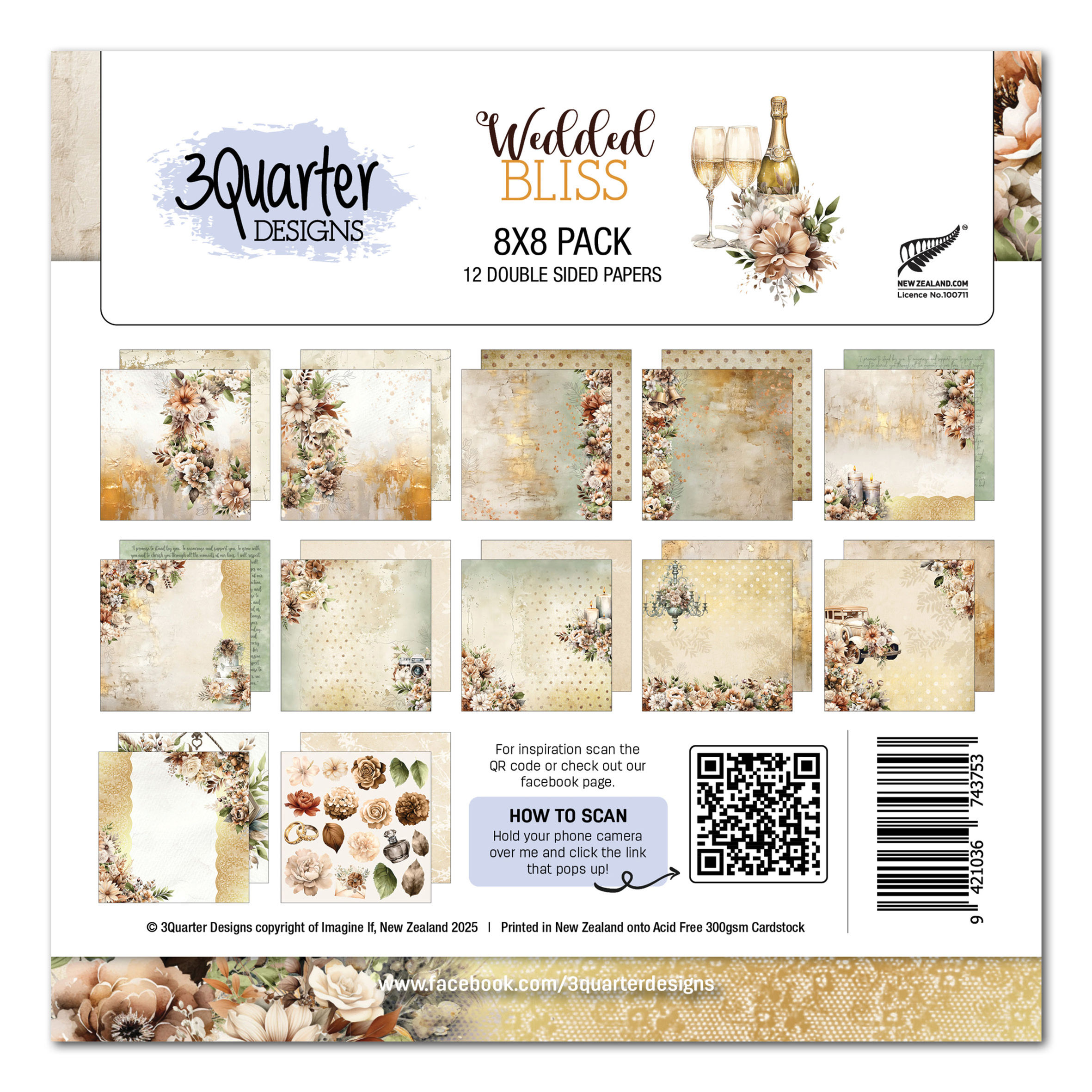 Wedded Bliss 8" Collection - 3Quarter