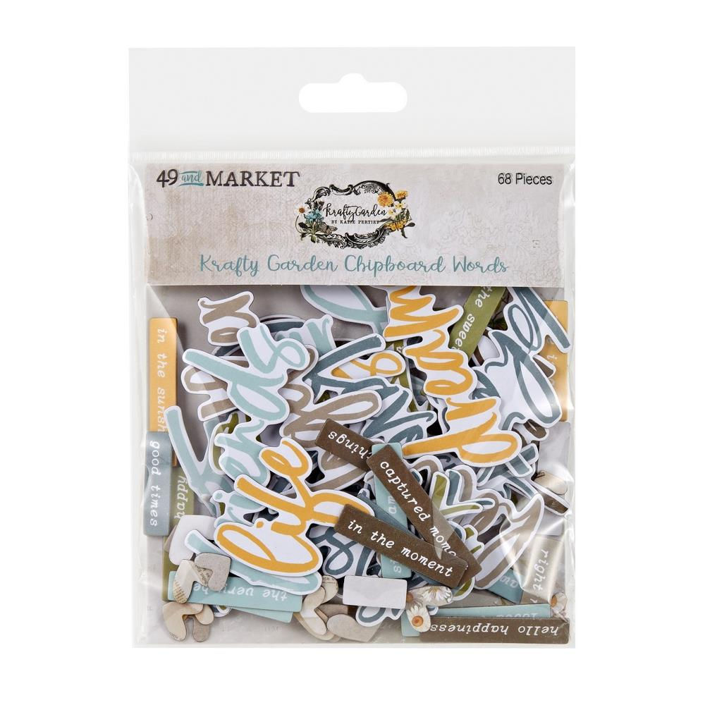Krafty Garden Chipboard Words