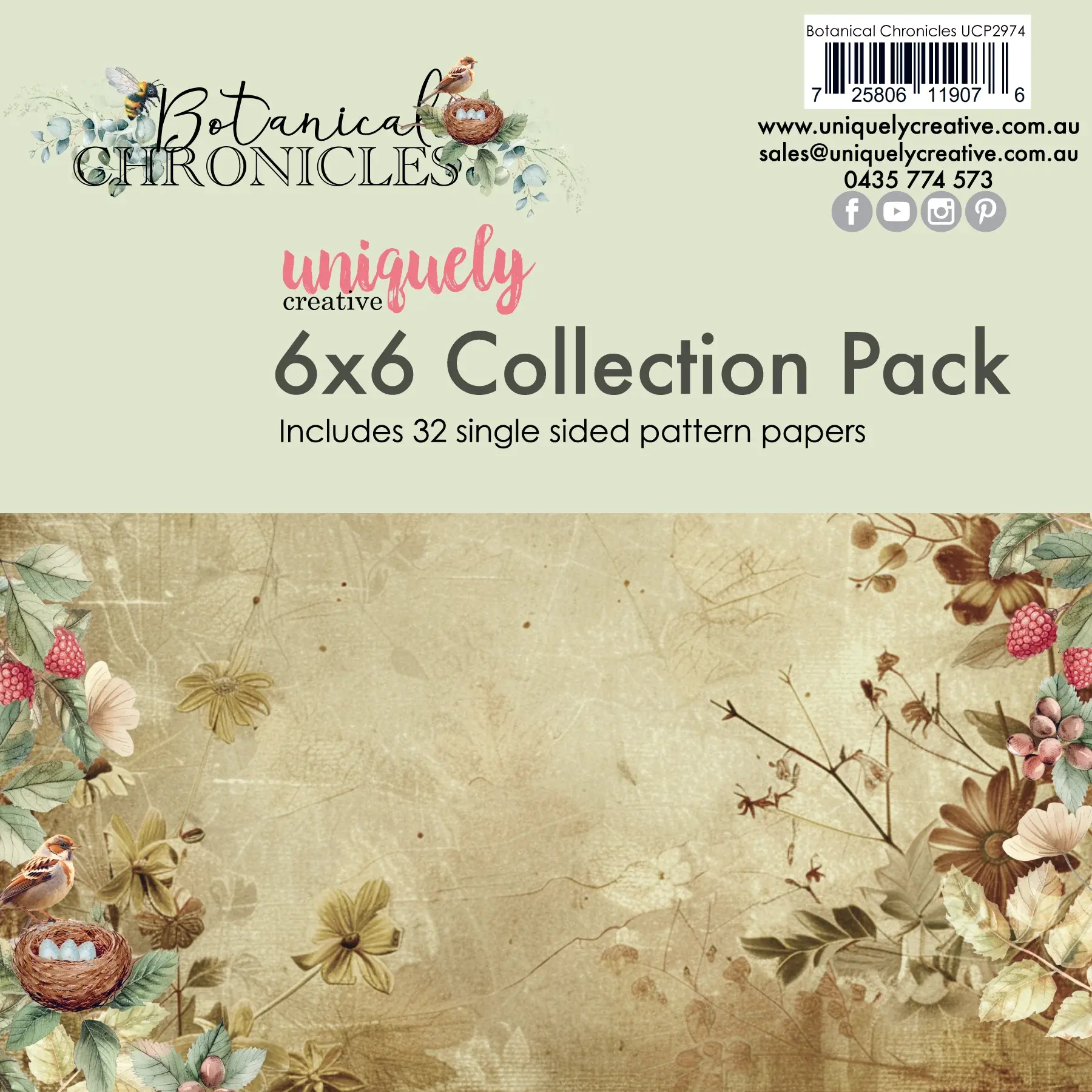 Botanical 6” Collection Pack