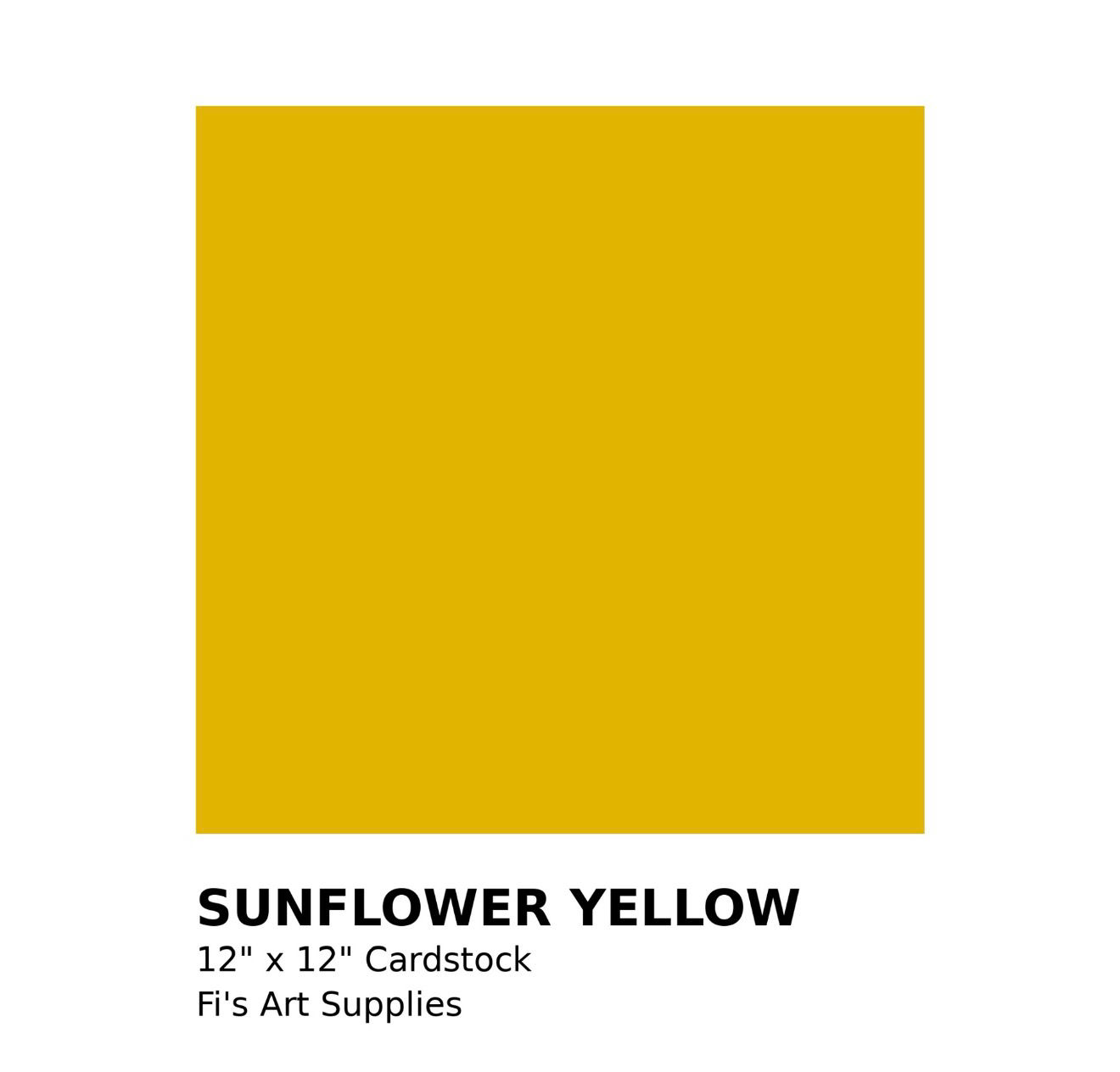 Sunflower texture cardstock