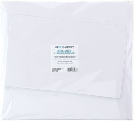 Foundation Inserts White - Create-An-Album